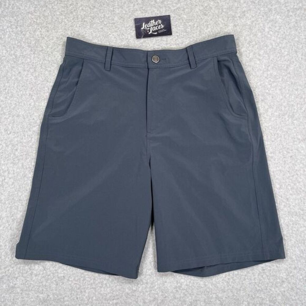 Free Fly Hybrid Short II Mens 32 x 9 Gray Stretch Golf Chino‎ Performance UPF